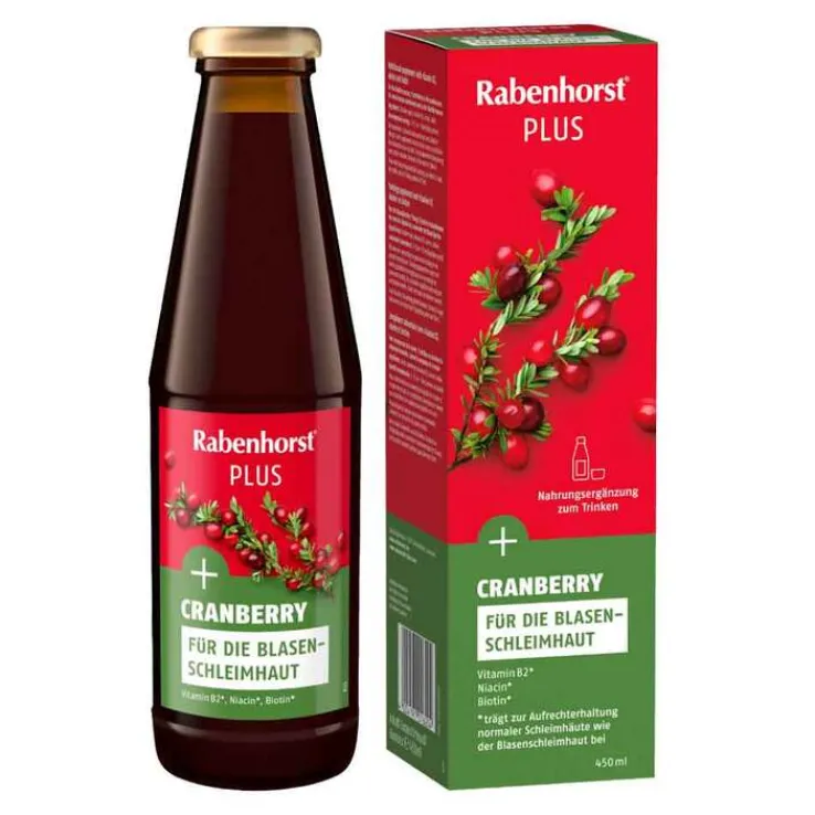 Rabenhorst Cranberry Plus Saft, 450 ml