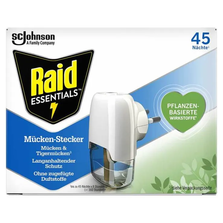 Raid Essentials Mücken-Stecker 45 Nächte , 32 ml