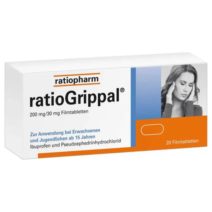 Ratiogrippal 200 mg / 30 mg Filmtabletten, 20 St