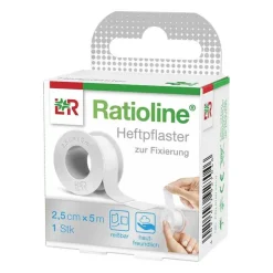Ratioline acute Heftpflaster 2,5 cm x 5 m, 1 St