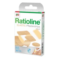 Ratioline elastic Pflasterstrips in 4 Größen, 20 St