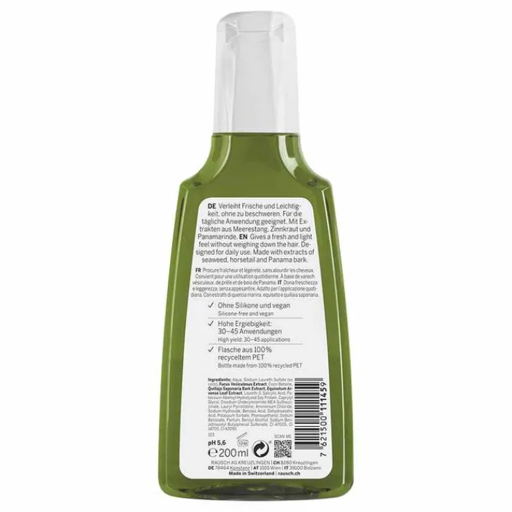 Rausch Anti-Fett-Shampoo mit Meerestang, 200 ml