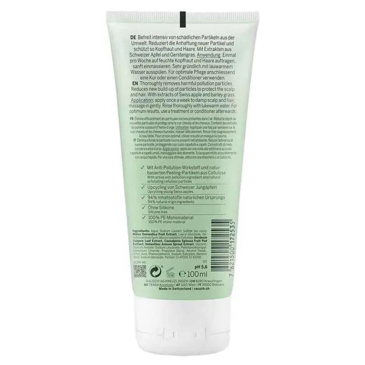 Rausch Anti-Pollution-Peeling-Shampoo mit Schweiz.Apf., 100 ml