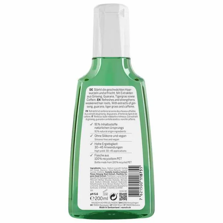 Rausch Coffein-Shampoo mit Ginseng, 200 ml