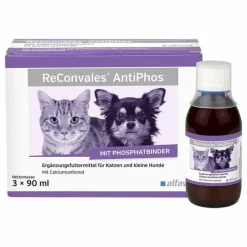 Reconvales Antiphos flüssig für Hunde / Katzen, 3X90 ml