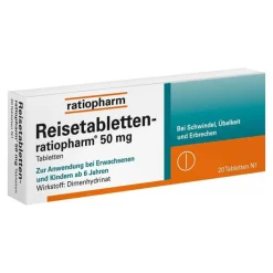 Reisetabletten-ratiopharm®, 20 St