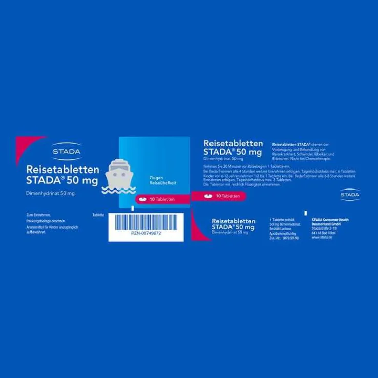 Reisetabletten STADA, 10 St