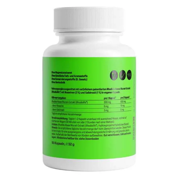 Rhodiola Rosea 300 mg Kapseln, 90 St