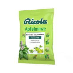 Ricola ohne Zucker Apfelminze Bonbons, 75 g