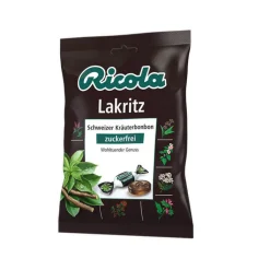 Ricola ohne Zucker Lakritz Bonbons, 75 g