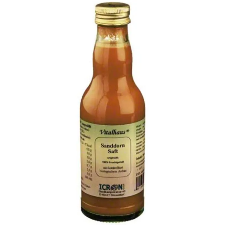Sanddorn Saft pur kbA Vitalh, 200 ml