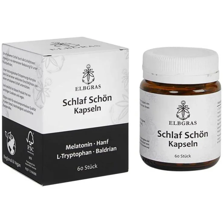 Schlaf Schön Kapseln mit Melatonin, 60 St