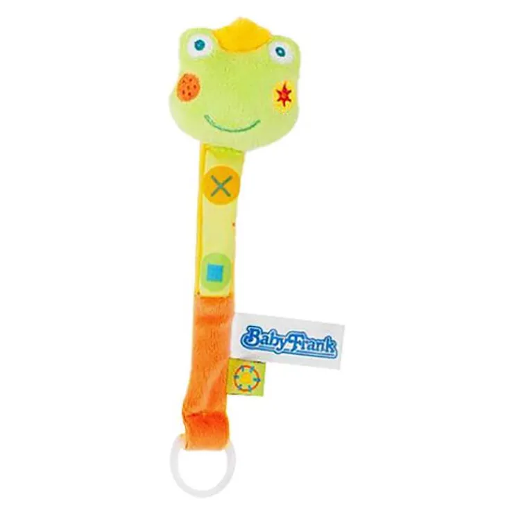 Schnullerkette Textil Frosch, 1 St