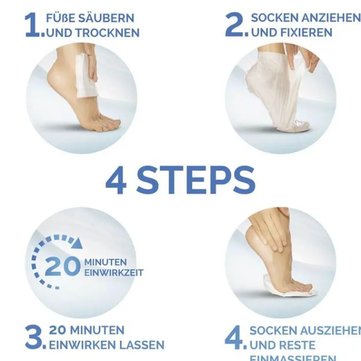 Scholl intensiv pflegende Fußmaske in Socken, 3X2 St