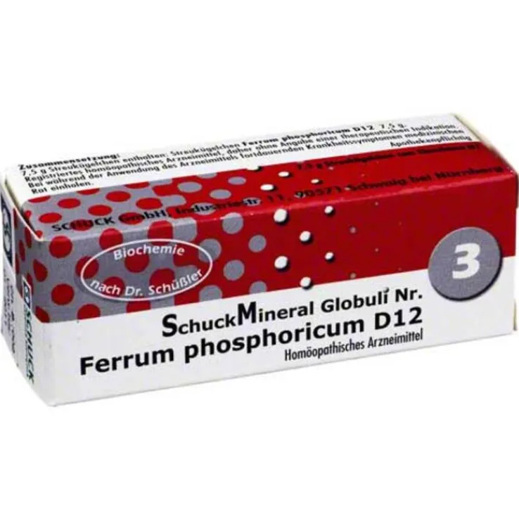 Schuckmineral Globuli 3 Ferrum phosphoricum D12, 7.5 g