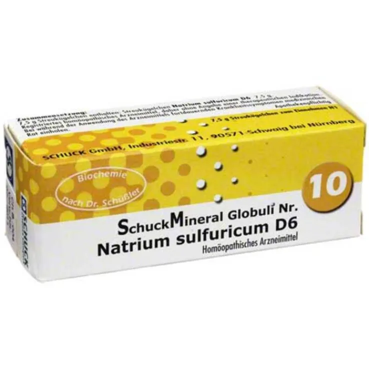 Schuckmineral Globuli 10 Natrium sulfuricum D6, 7.5 g