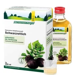 Schwarzrettich Saft Schoenenberger, 3X200 ml