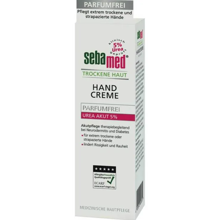 Sebamed Trockene Haut Parfumfrei Handcreme Urea 5%, 75 ml