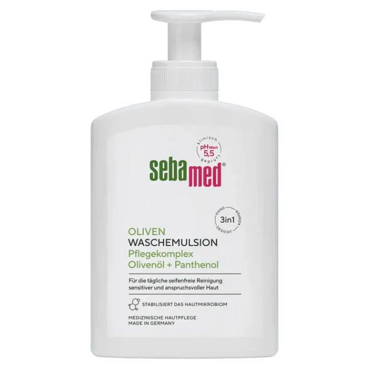 Sebamed Waschemulsion Oliven + Panthenol, 200 ml