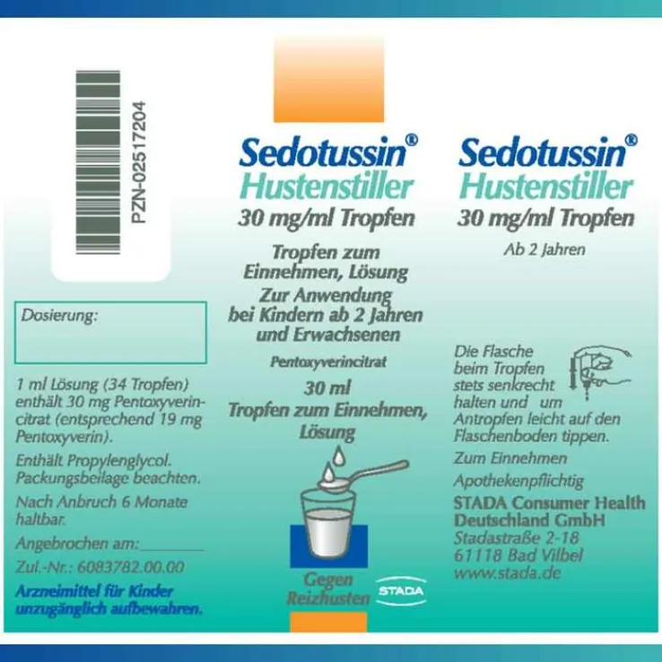 Sedotussin® Hustenstiller Tropfen, 30 ml