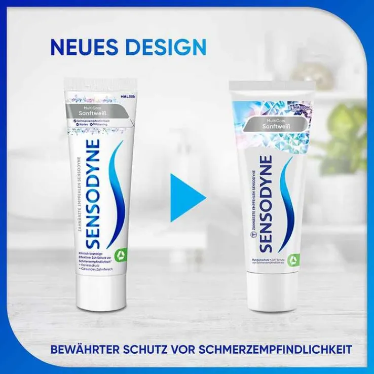 Sensodyne Multicare Sanftweiß Zahnpasta, 75 ml