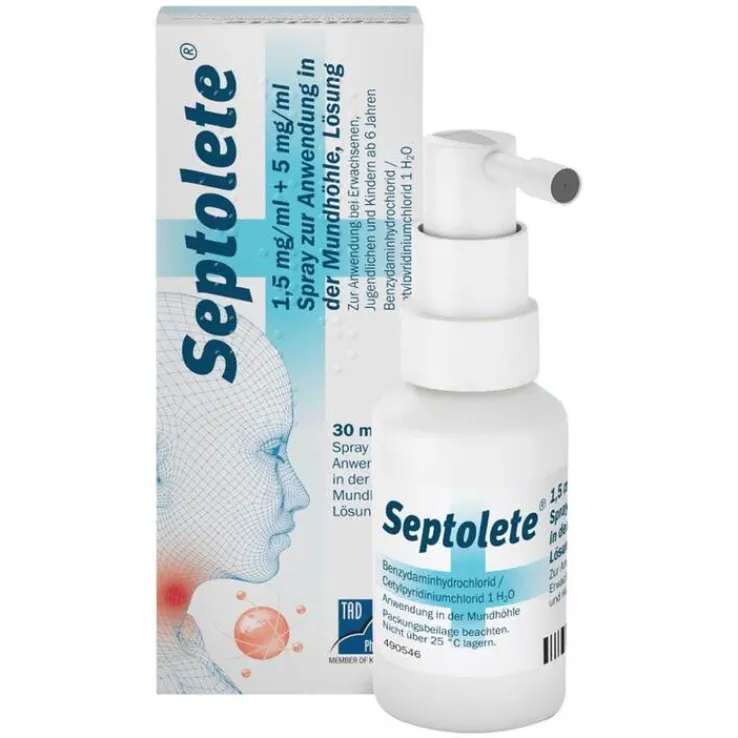 Septolete 1,5 mg/ml + 5 mg/ml Spray , 30 ml