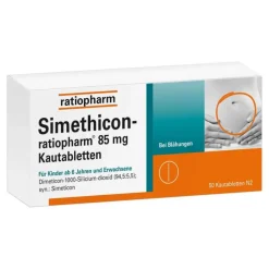 Simethicon ratiopharm 85 mg Kautabletten, 50 St