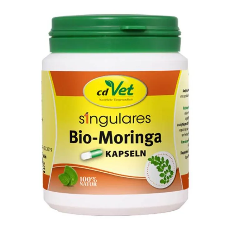 Singulares Bio-Moringa Kapseln vet. (für Tiere), 200 St