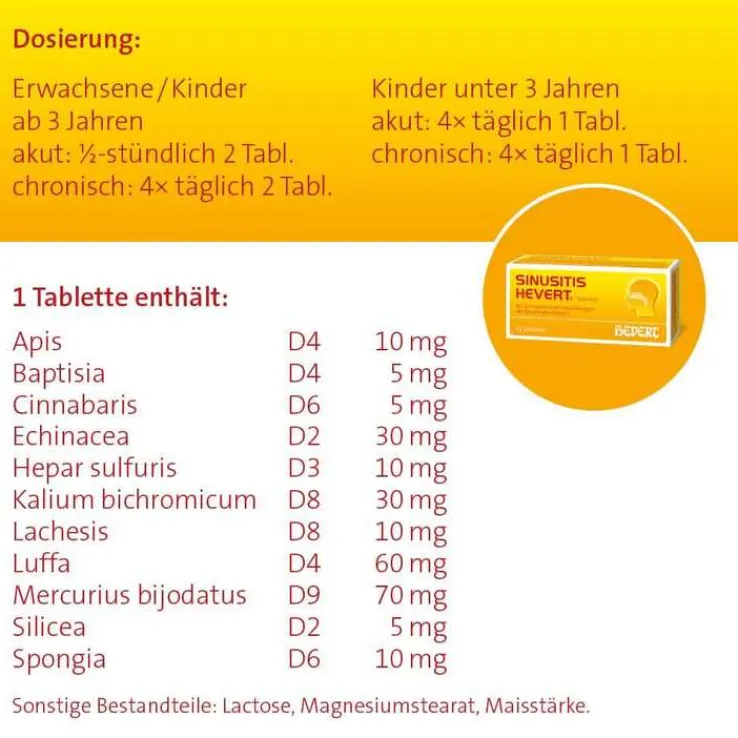 Sinusitis Hevert Tabletten, 100 St