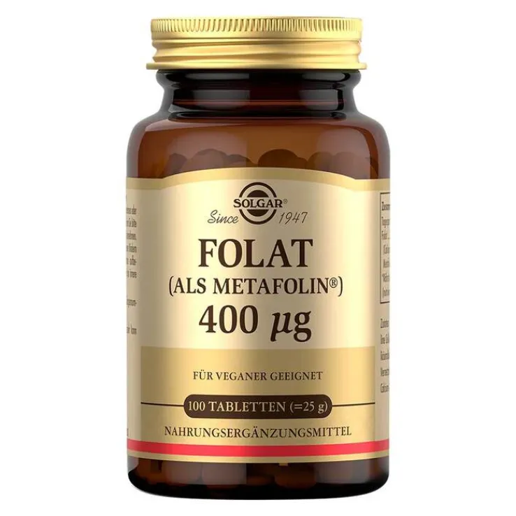 Solgar Folat Metafolin 400 µg Tabletten, 100 St