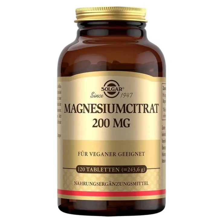 Solgar Magnesium Citrat 200 mg Tabletten, 120 St