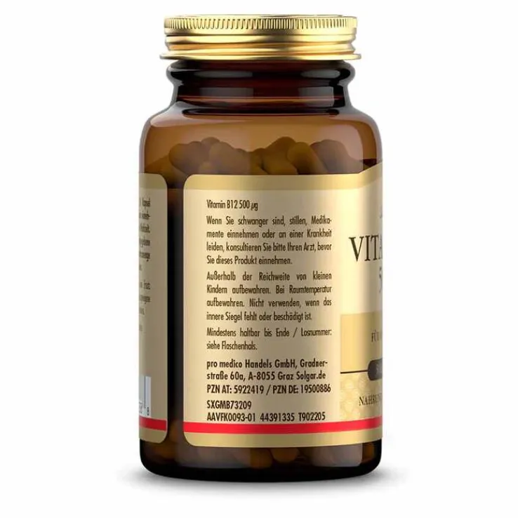 Solgar Vitamin B12 500 µg Kapseln, 50 St