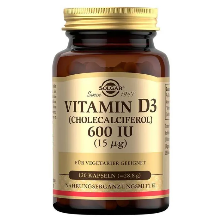 Solgar Vitamin D3 600 I.E. Kapseln, 120 St