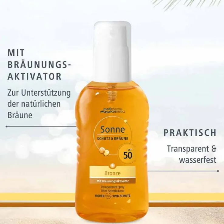 Sonne Schutz & Bräune Pump-Spray bronze LSF 50, 200 ml