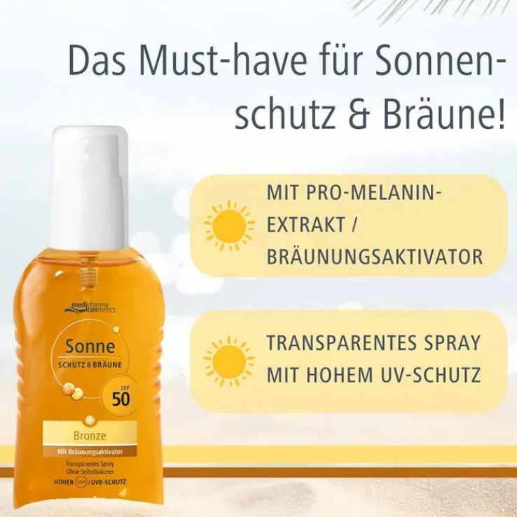 Sonne Schutz & Bräune Pump-Spray bronze LSF 50, 200 ml