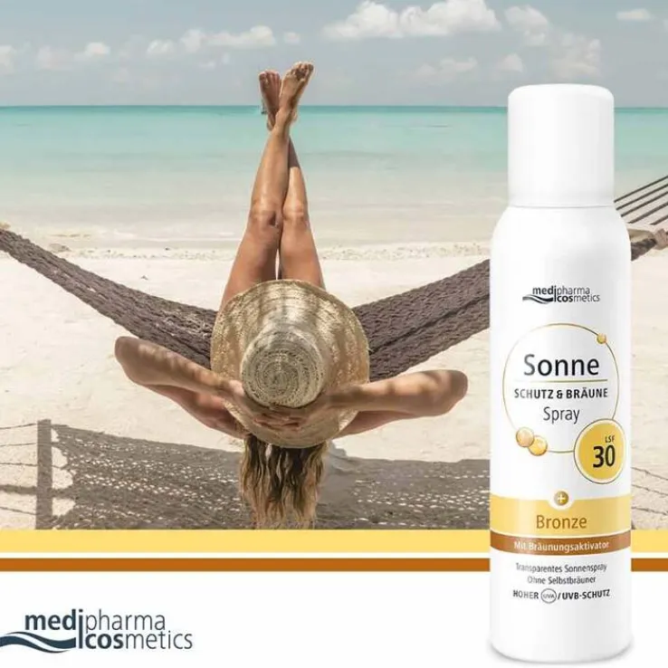 Sonne Schutz & Bräune Spray bronze LSF 30, 150 ml