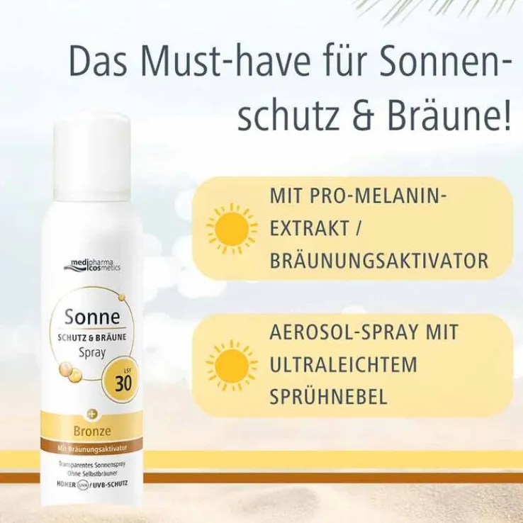 Sonne Schutz & Bräune Spray bronze LSF 30, 150 ml