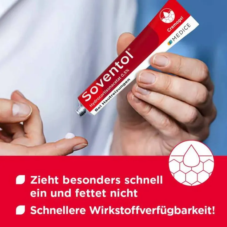 Soventol® HydroCortisonacetat 0,5% Cremogel bei Hautentzündungen, 30 g