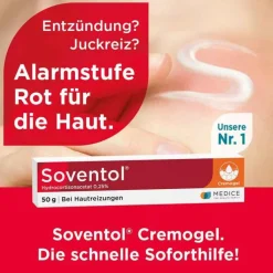 Soventol® Hydrocortisonacetat 0,25% Cremogel bei Hautentzündungen, 50 g