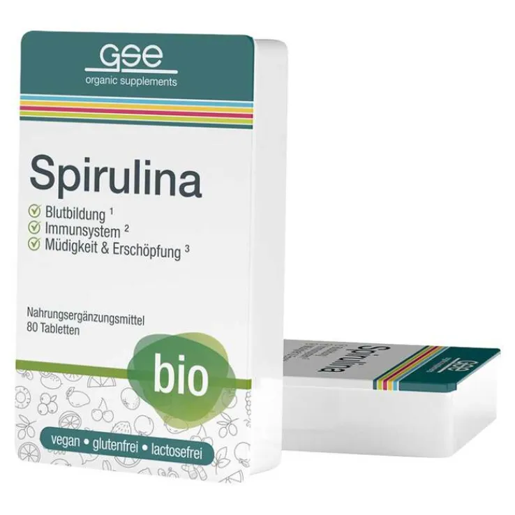 Spirulina 500 mg Bio Naturland Tabletten, 80 St