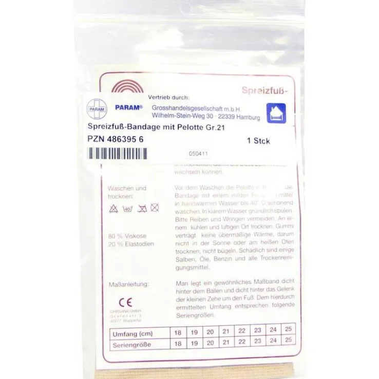 Spreizfussbandage mit Pelotte, 1 St