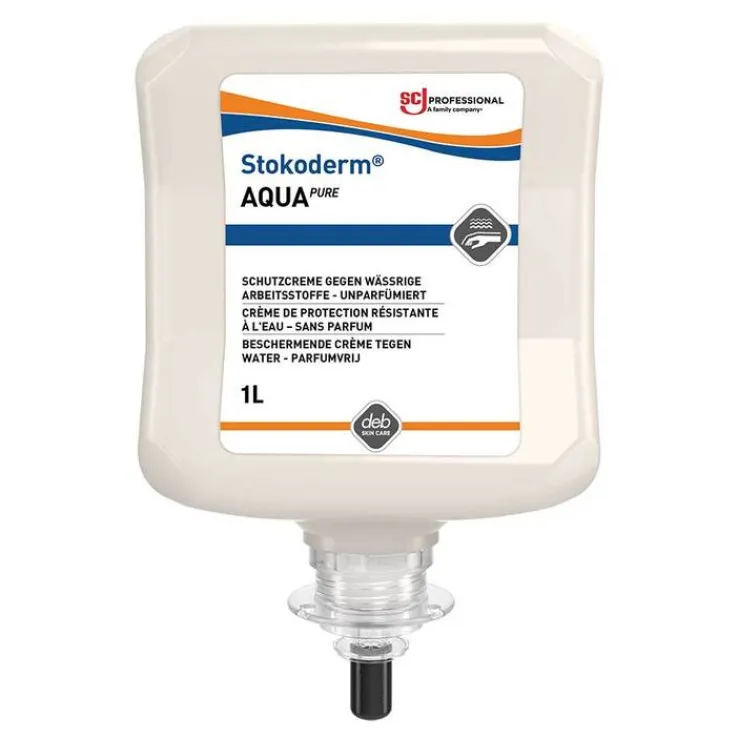 Stokoderm Aqua Pure Hautschutz Creme, 1000 ml