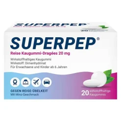 SUPERPEP® Reise Kaugummi-Dragées, 20 St