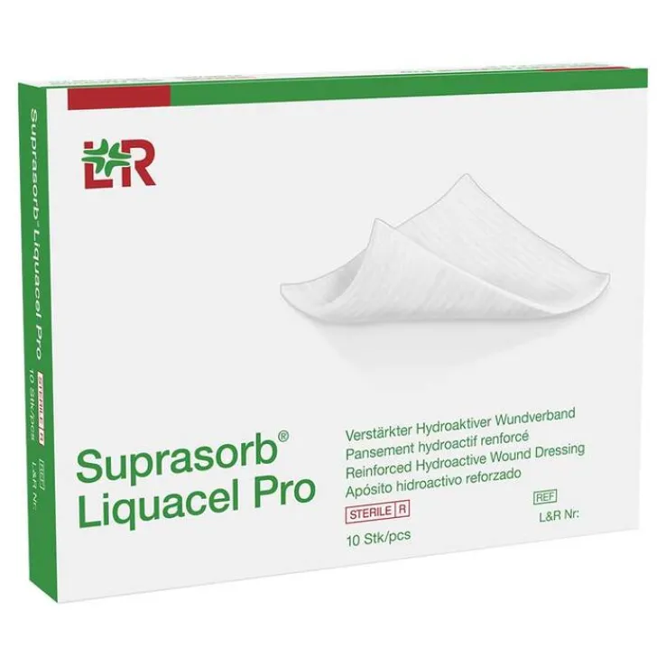 Suprasorb Liquacel Pro 5x5 cm Kompressen, 10 St