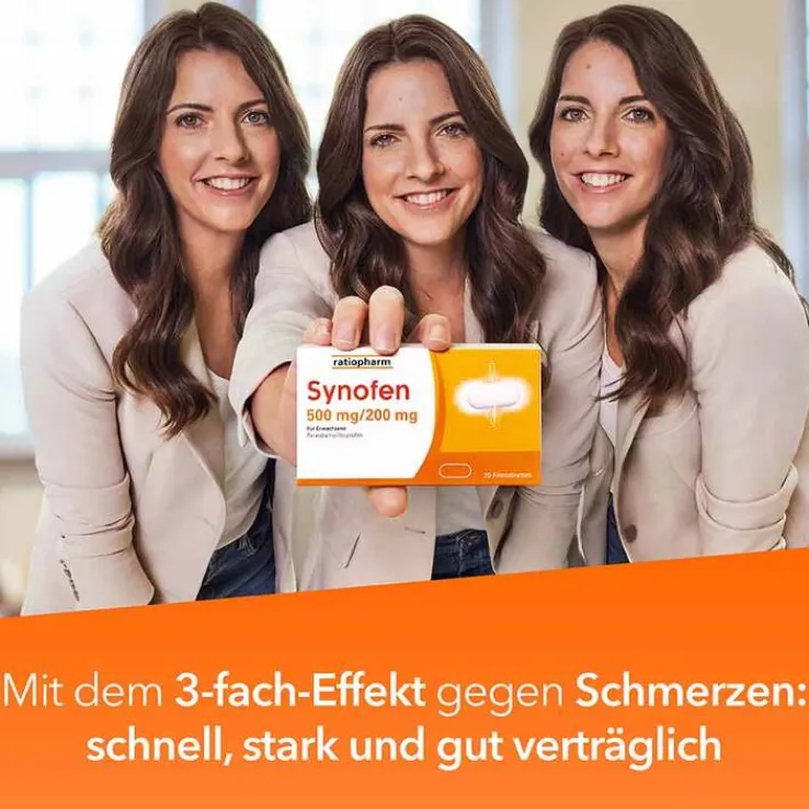 Synofen - mit Ibuprofen und Paracetamol, 10 St