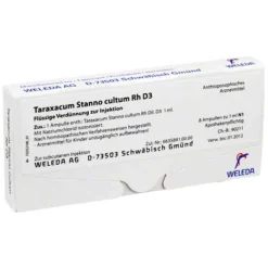Taraxacum Stanno Cultum RH D 3 Ampullen, 8X1 ml