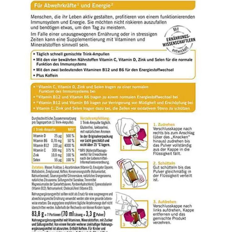 Taxofit Immun & Energie Trinkampullen, 7X10 ml