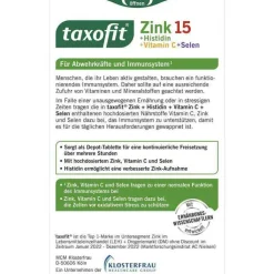 Taxofit Zink + Histidin + Selen Depot Tabletten, 40 St