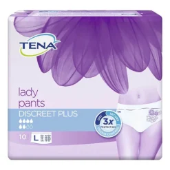 Tena Lady Pants Discreet Plus L, 10 St