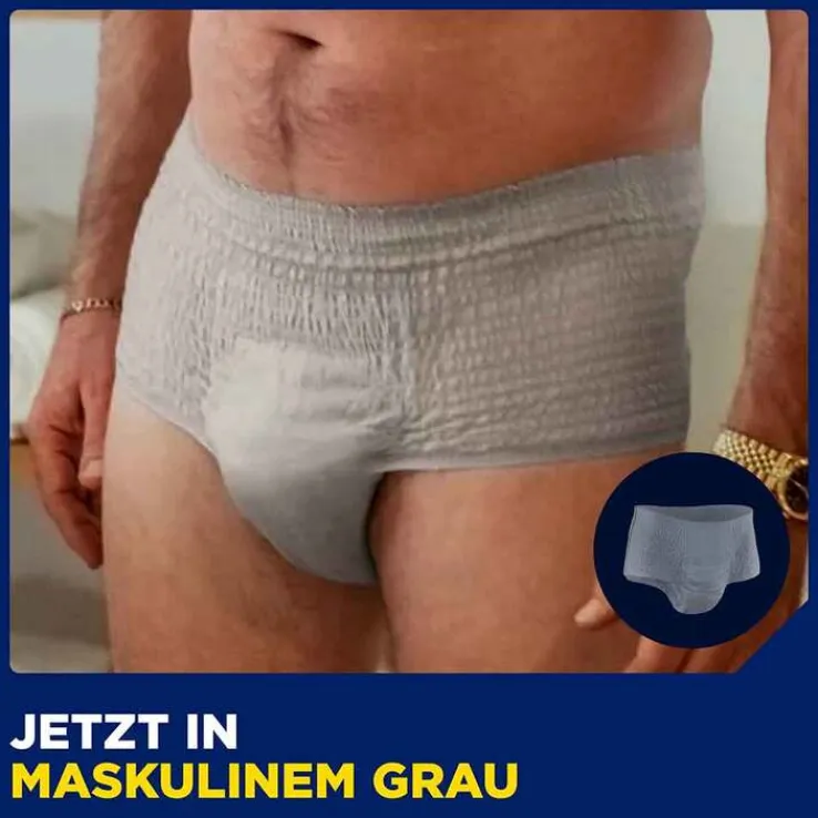 TENA® MEN ACTIVE FIT Pants Normal grau L/XL bei Inkontinenz, 4X10 St